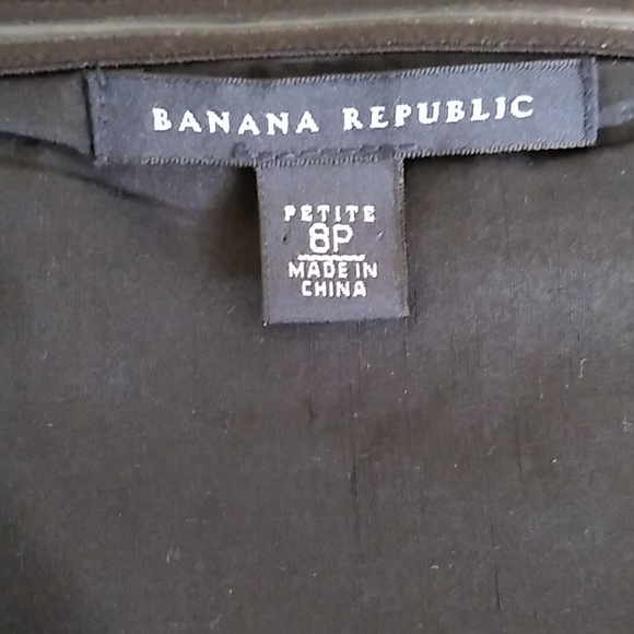 Banana Republic Silk Pleated Bodice Strapless Cocktail Dress Size 8 Petite - Picture 7 of 7